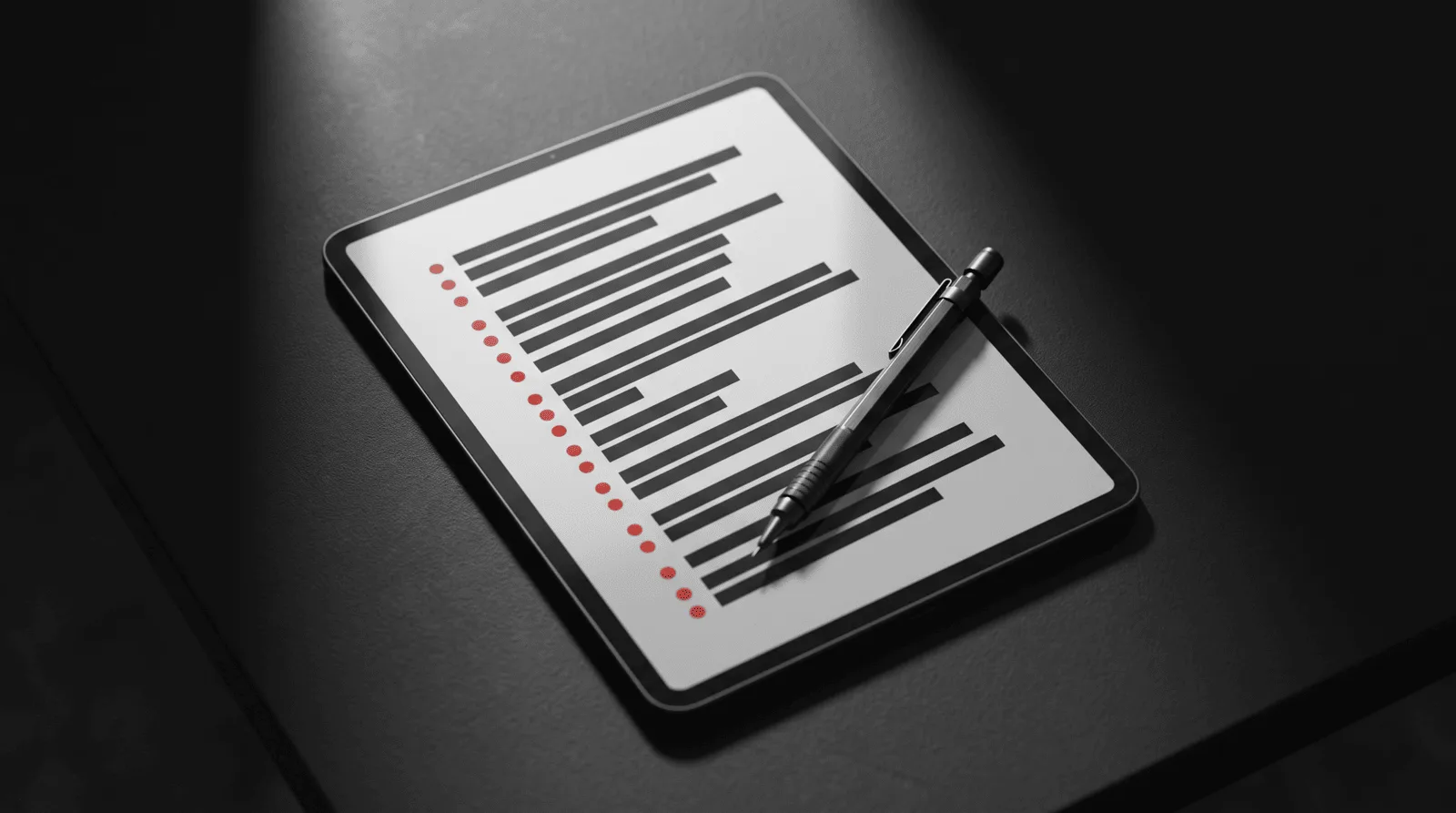 مثال توضيحي على لوحة مراجعة